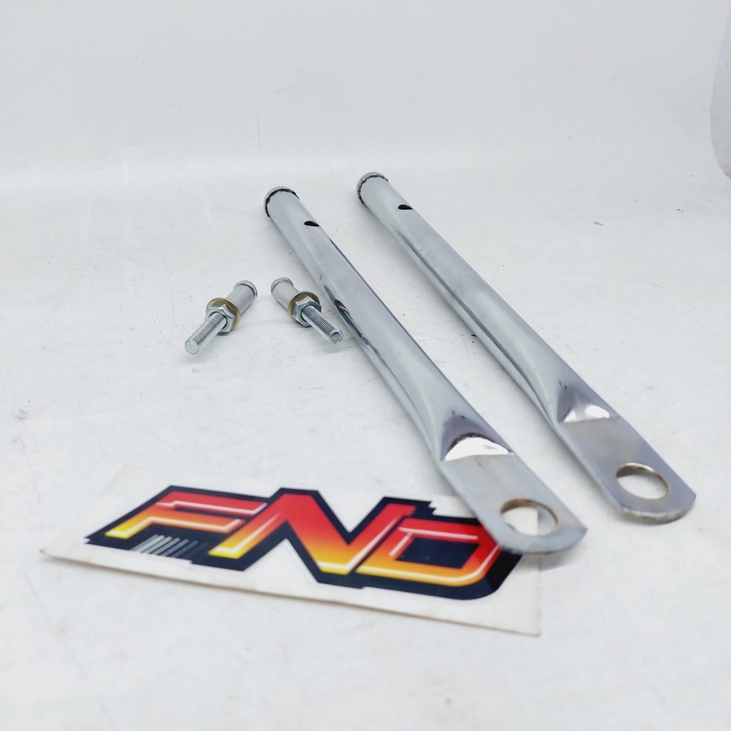 BEHEL BEGEL JOK SAMPING PLANGER HANDEL SET KANAN KIRI SEPASANG CROME RX KING RXKING 1PASANG