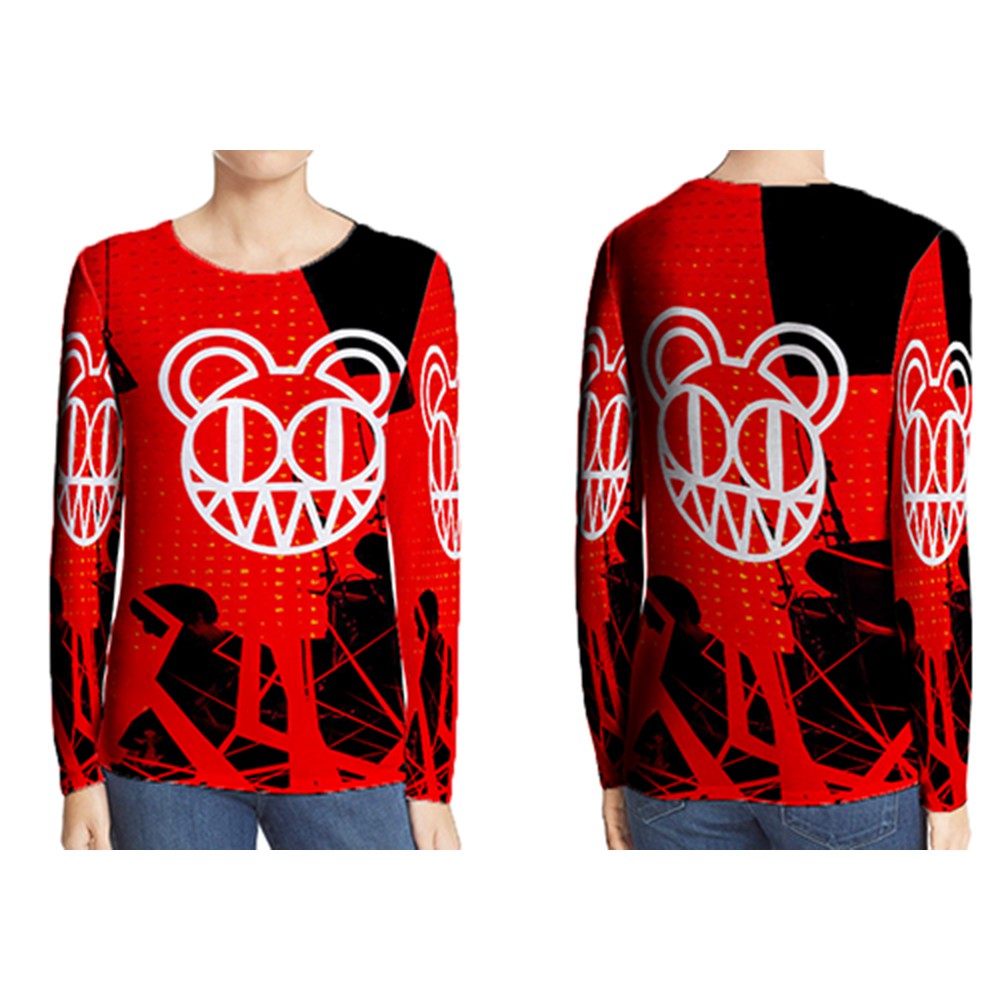 Kaos Tangan Panjang Radiohead T-SHIRT Unisex Bahan Polyester Jersey