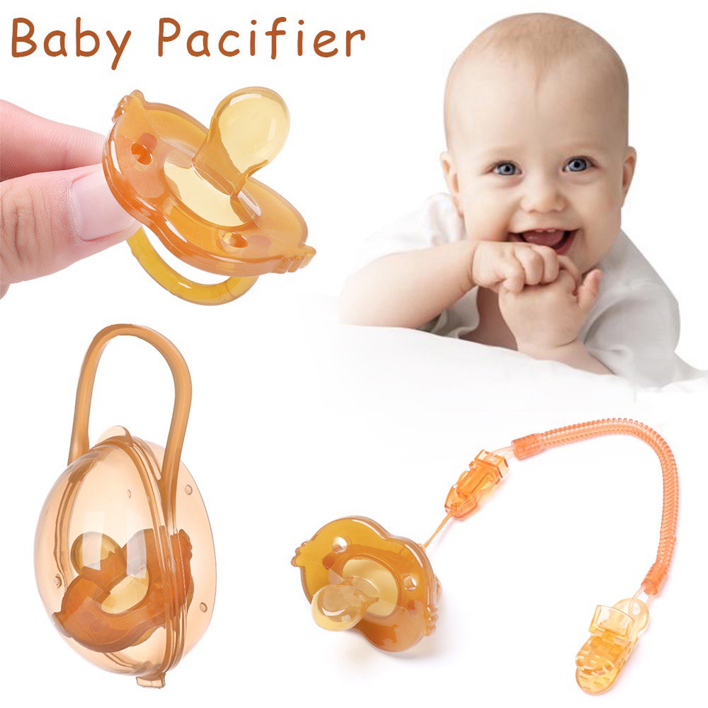 Niuyou Set Dot Empeng Silikon Motif Kartun Hewan Untuk Bayi-4