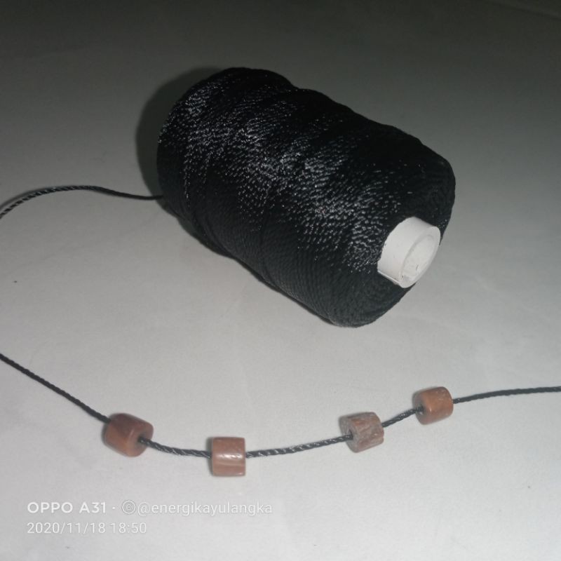 Tali Benang Nilon Tasbih manik/DIY.