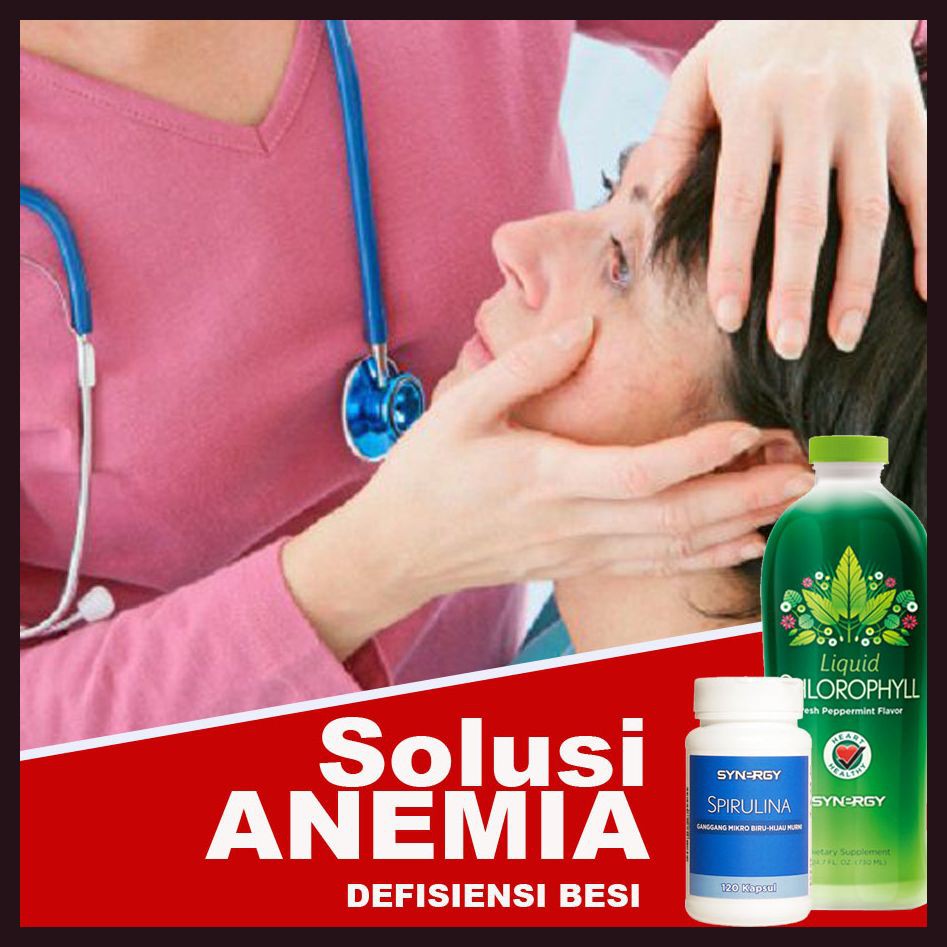 PAKET OBAT HERBAL Pil Penambah Darah (Klorofil + Spirulina Synergy)