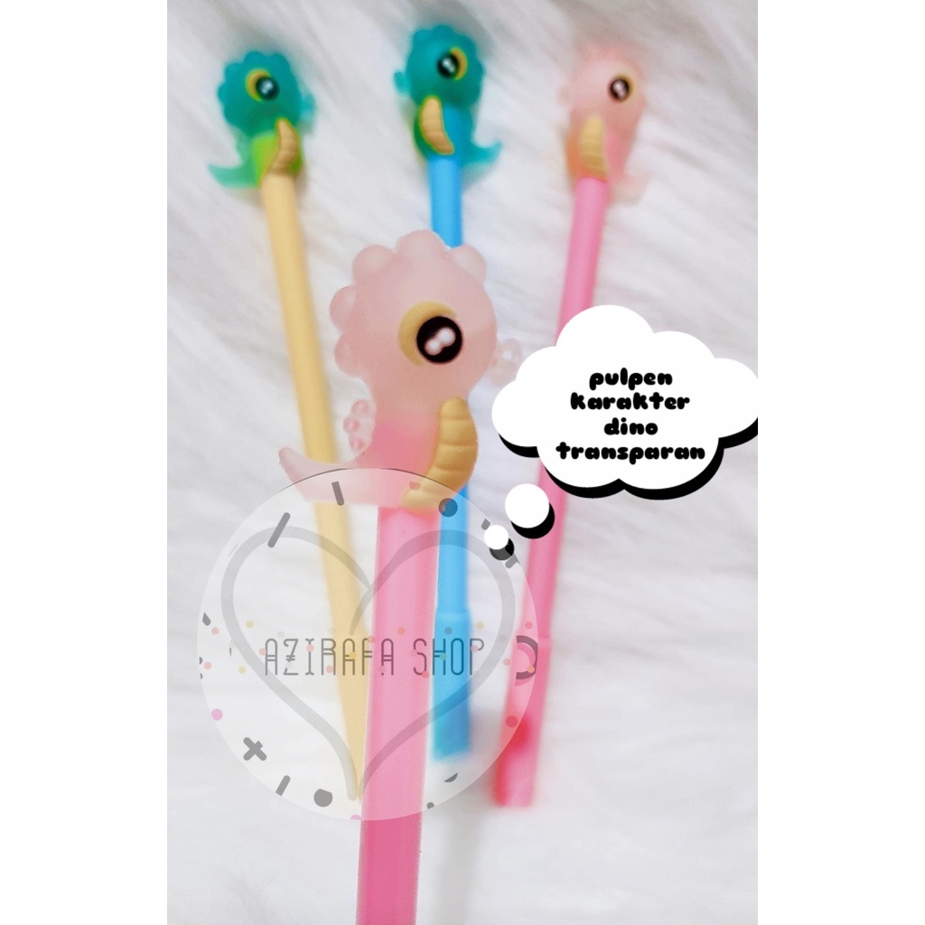 

1 LUSIN PULPEN GEL DINO TRANSPARAN LUCU IMUT / BOLPEN GEL KARAKTER 12PC / PULPEN KARAKTER ANAK ANAK