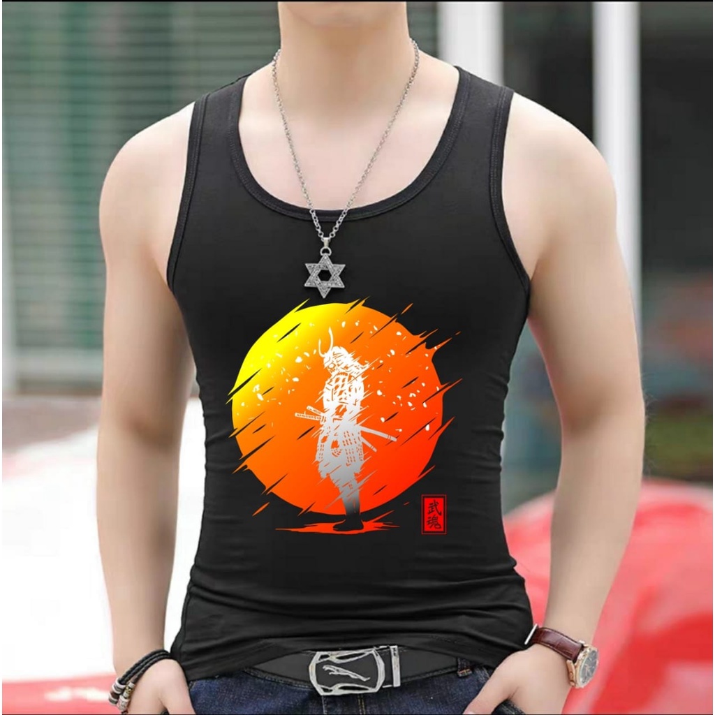 POLILE781 / SINGLET SHOGUN / kaos cowok / fashion cowok / terlaris