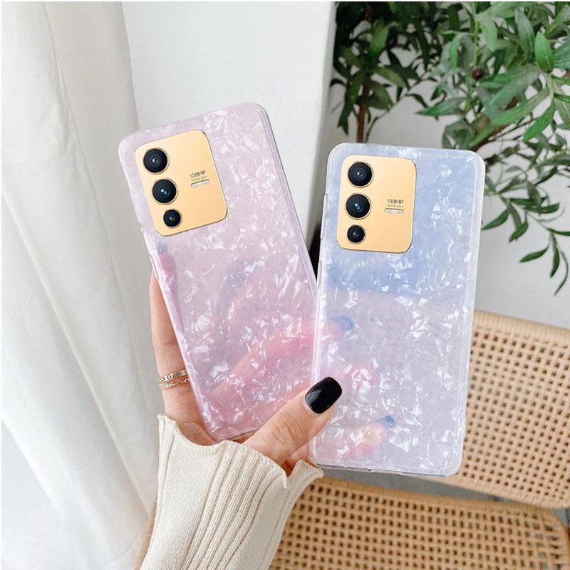 Vivo V23 5G V23 Pro Case Bahan Tpu Motif Kerang Berkilau