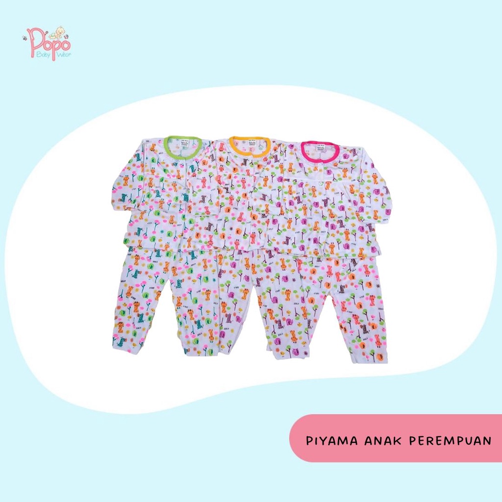 SETELAN PIYAMA PANJANG BAYI/ANAK PEREMPUAN /PAJAMAS SET (SYFN)