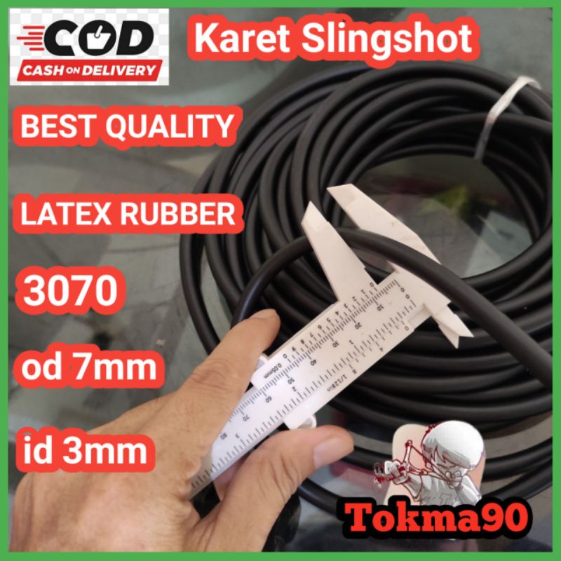 Karet Slingshot Paser Ketapel Ikan Speargun 7mm 3070 Best Quality Grade A