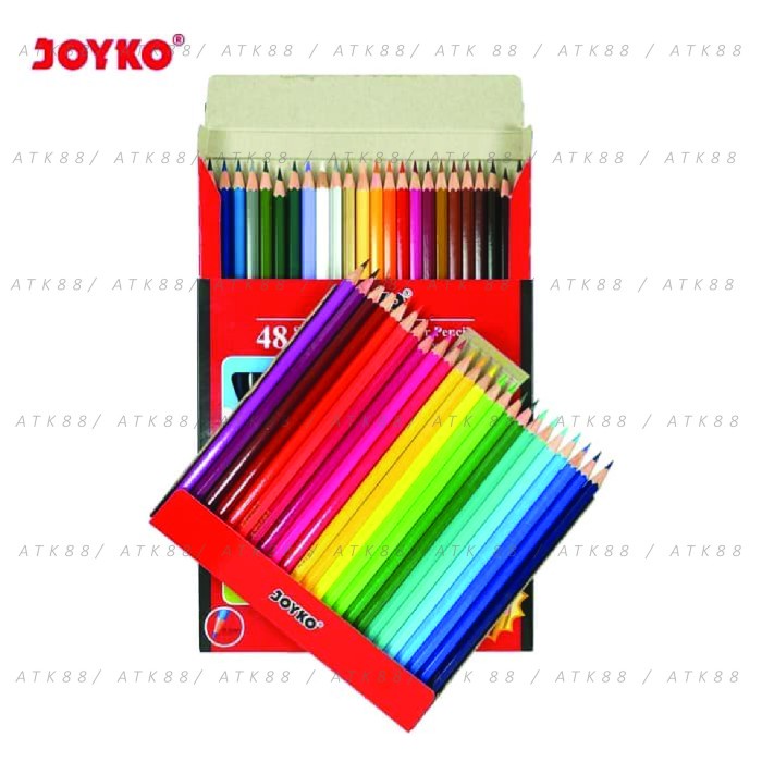 

(BISA COD) Pensil Warna 48 Joyko / Color Pencil CP-48 PB Joyko