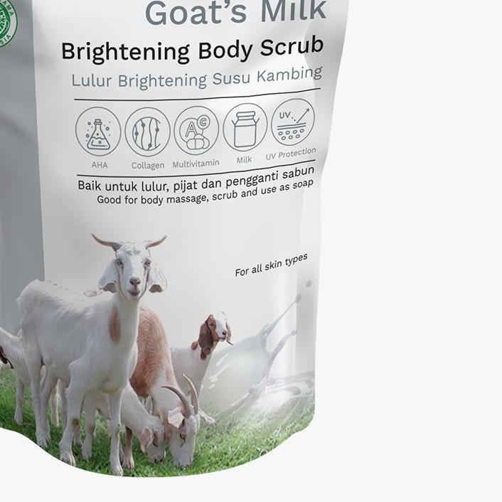 VIENNA LULUR REFILL GOAT MILK WHITENING SUSU KAMBING 1KG ORIGINAL - ISI ULANG LULUR VIENNA SUSU ✳