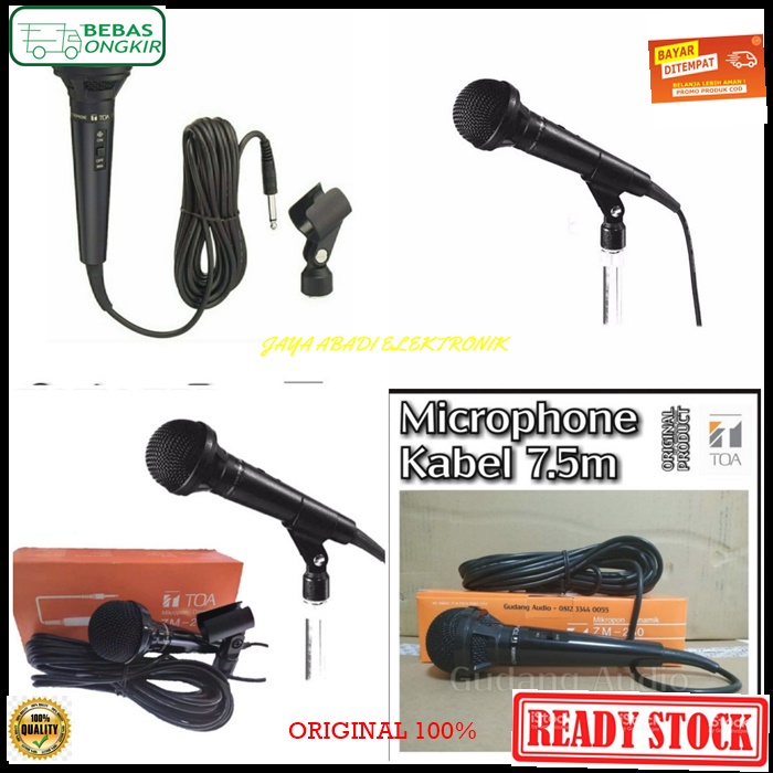 G02 ORIGINAL TOA FIRTS CLASS MIC KABEL 5 METER KARAOKE LEGENDARY DYNAMIC MIKROPON MIK MICROPHONE