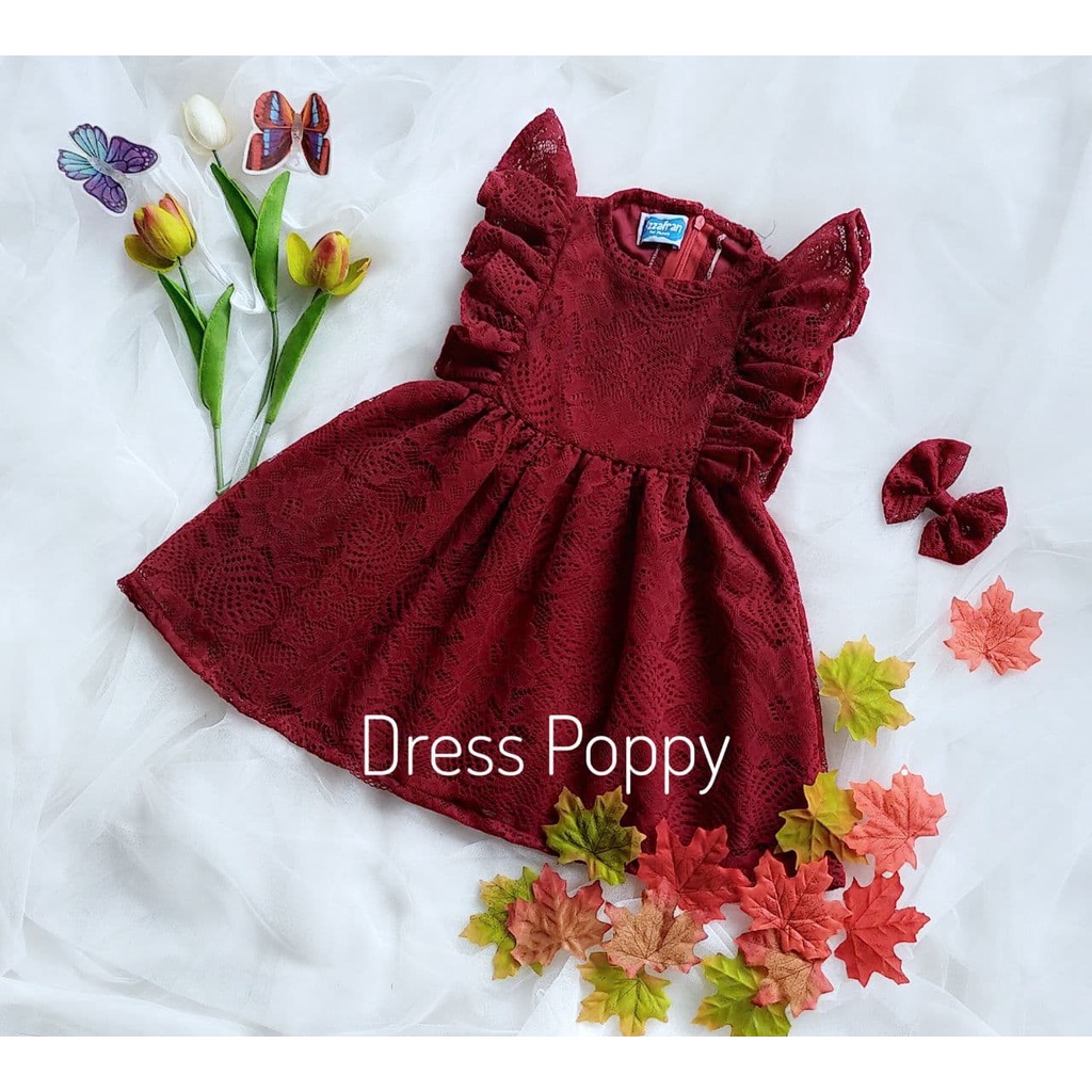 Poppy Dress/Dress Anak Unik/Dress Pesta/Dress Lebaran/Dress Murah