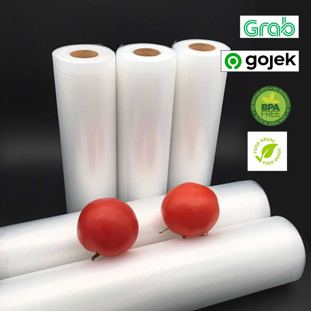 plastik vakum embos Roll / vacuum sealer / vakum makanan 12x500cm