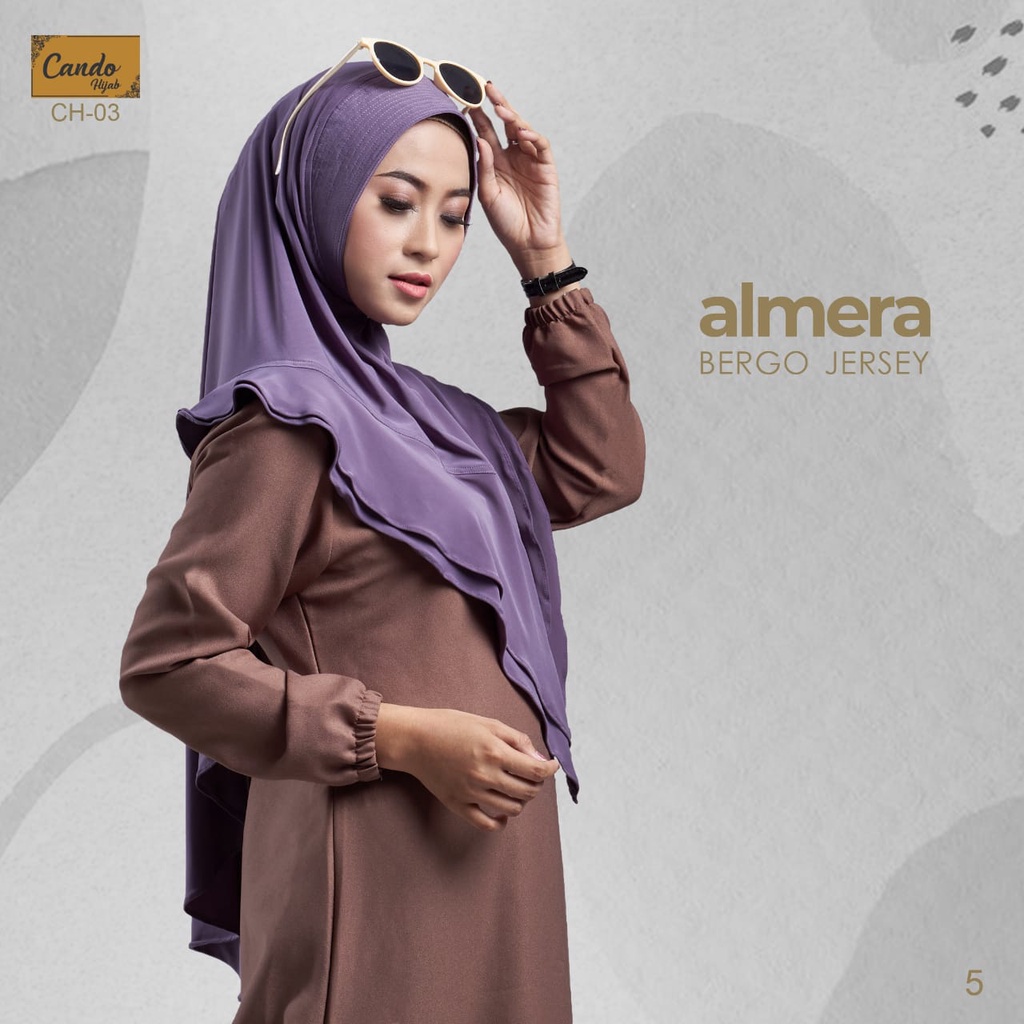 Jilbab Instan Bergo Almera Jersey Ori Cando Hijab-2