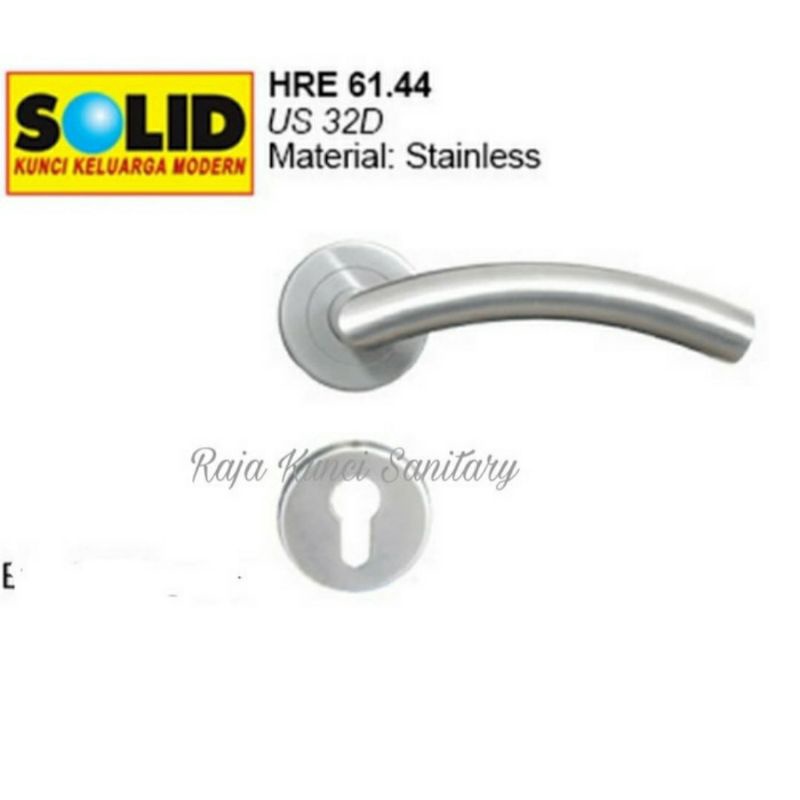 Handle Pintu Roses Solid HRE 61.44 Stainless SUS 304/Matt Black/Hitam/Handle Solid/Gagang Pintu