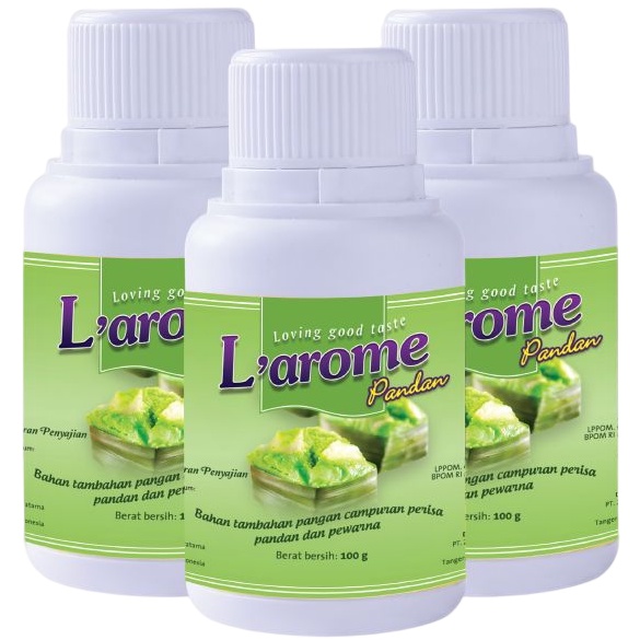 

L'arome Pandan 50gr Larome Bahan Tambahan Pangan Perisa Pandan dan Pewarna