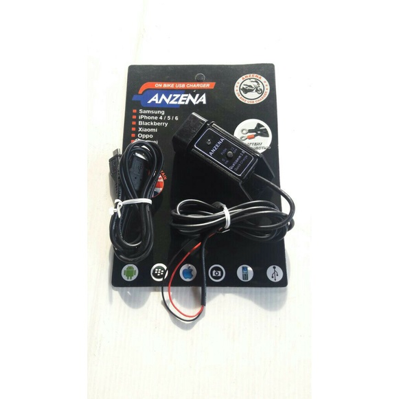 New Anzena 2 Ampere Fast Charging Waterproof Charger Hp Motor Ori