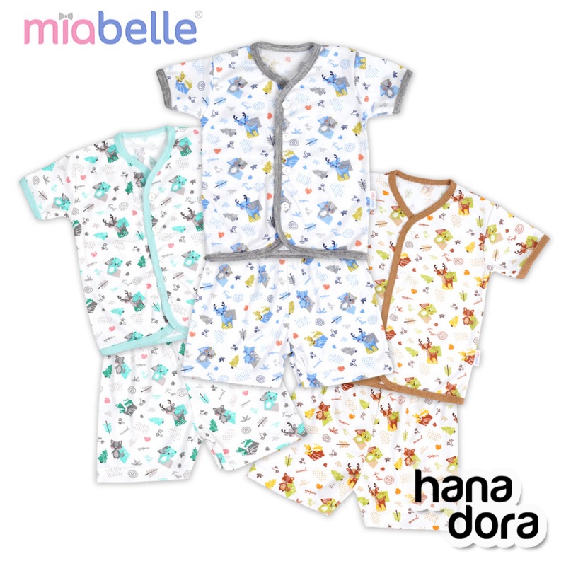 Miabelle Set Baju Pendek Kancing Depan + Celana FP07