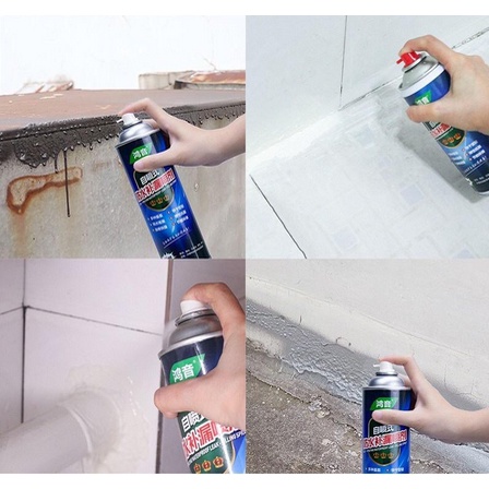 BB7 - Spray Atap Lubang Anti Bocor WaterProof Penambal Lubang Tembok Roof Glue Exterior Wall Spray