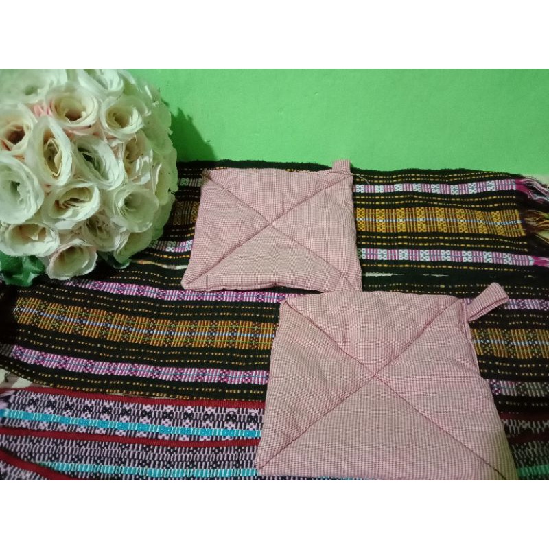 Lap Anti Panas/ Cempal Dapur/Lampin/ Jampel 1 set Kain Perca