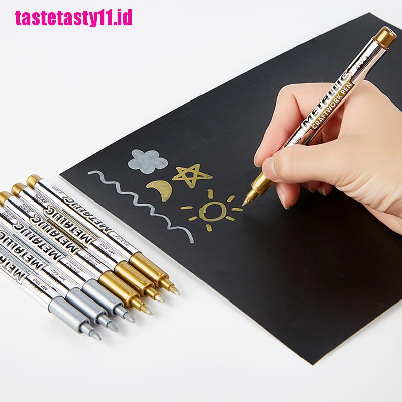 1 PC Alat Tulis Spidol Permanen Tahan Air Bahan Logam