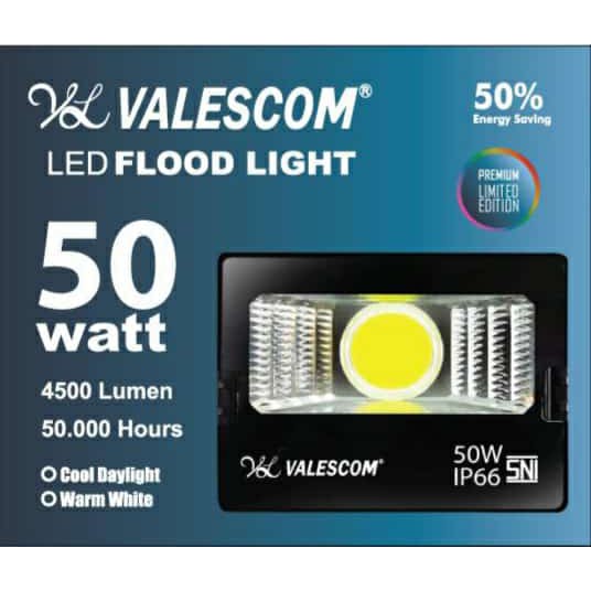 Lampu LED Tembak COB Valescom 50,100,200,300 &amp; 400 Watt ip66 SUPER BRIGHT