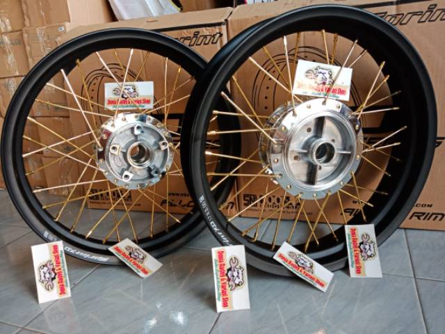 Paketan Velg jari jari CB 150 Megapro Tiger Revo Verza CBR 150 New Megapro New CB150 sama rakit