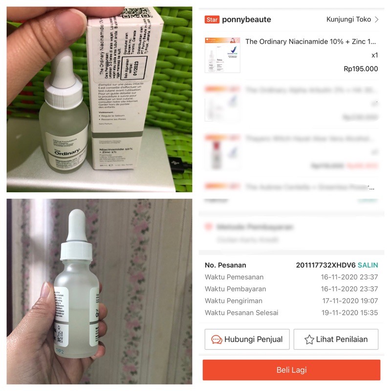 PL The Ordinary niacinamide 30ml (ori canada dan Bpom)