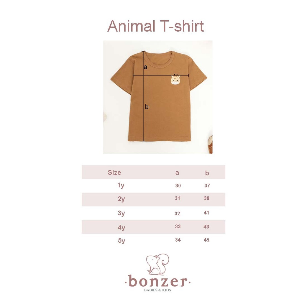 PROMO 7.7 PROMO BAJU LEBARAN MURAH BONZER ATASAN  ANAK TSHIRT ANIMAL BAJU ATASAN ANAK UNISEX BORDIR HEWAN BARU 1 - 5 TAHUN