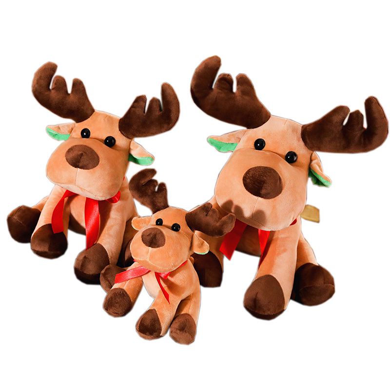 Elk Mainan Natal Mewah Boneka Rusa Plushie Boneka Xmas Hadiah Dekorasi Rumah Hiasan