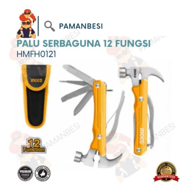 MARTIL MULTIFUNGSI PALU 12 MULTIFUNGSI INGCO HMFH0121 PAKU PISAU UKIR