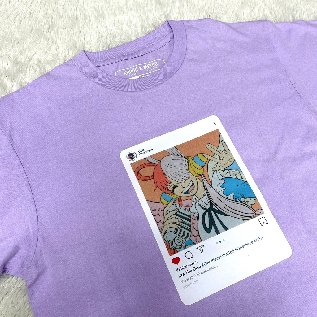 Tshirt Uta Diva Lilac Character Anime Manga One Piece Premium Unisex