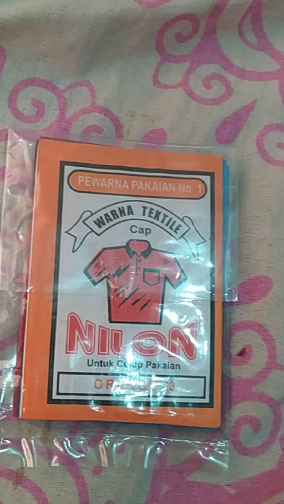 Pewarna Tekstil Pewarna Pakaian Jeans Wantex Cap Nilon 1 Bungkus