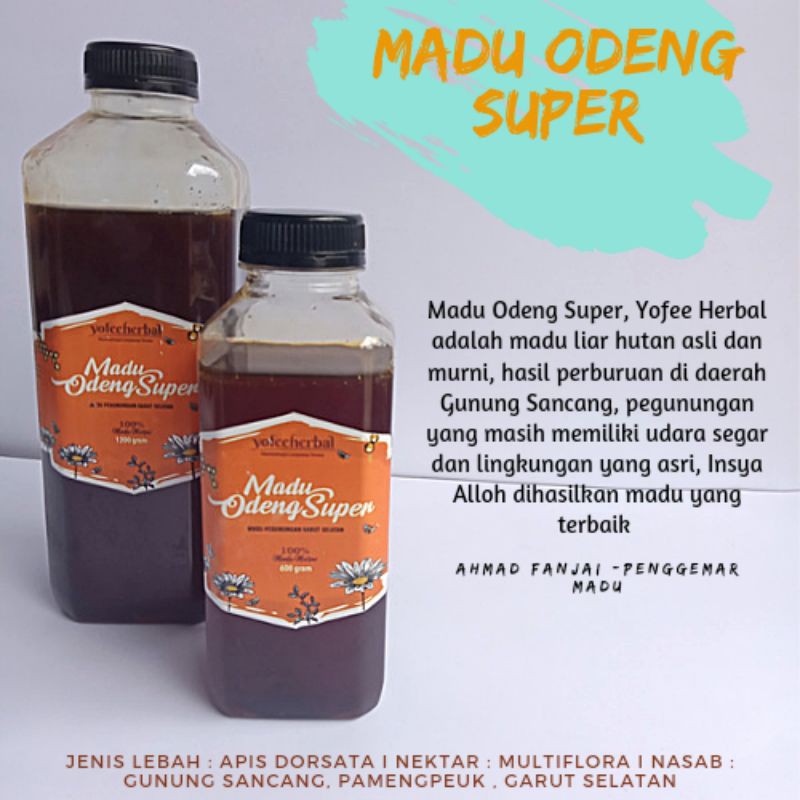 

Madu Odeng Super Yofee Herbal, Madu Asli dan Murni dari Alam Garut Selatan