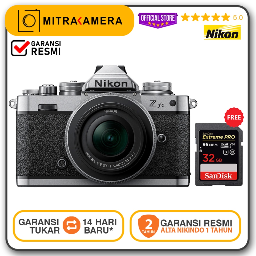 Nikon Z fc Mirrorless Digital Kamera Kit 16-50mm