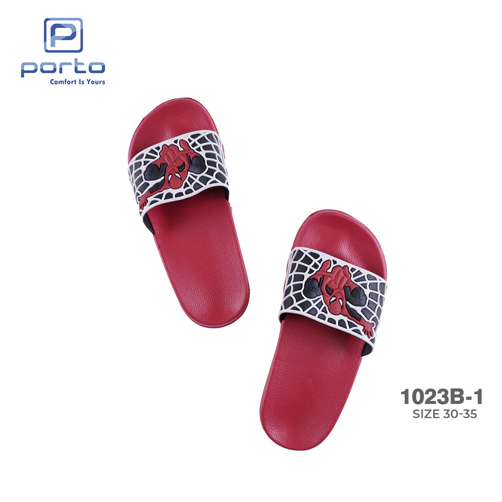 sogo PORTO 1023B-1 Sandal Selop Anak Laki 5-8 Tahun Kartun Anti Slip Nyaman Terbaru