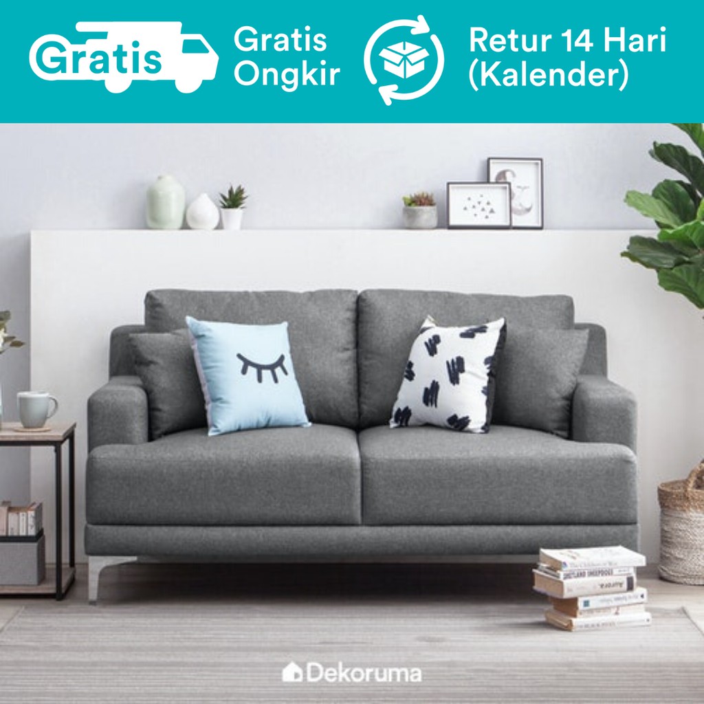  Dekoruma  Bordo Sofa  Minimalis 2 Seater Sofa  Ruang Tamu 