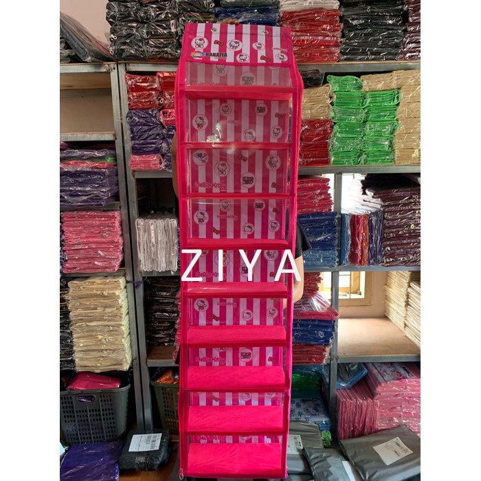 RAK SEPATU JUMBO KARAKTER / RAK GANTUNG KARAKTER JUMBO 9SUSUN FULL RESLETING | RAK SEPATU POLOS | RAK SEPATU GANTUNG | RAK SUSUN DINDING RAK TAS JILBAB RAK SET