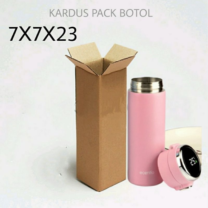 

kardus uk 7x7x23 packing botol polos