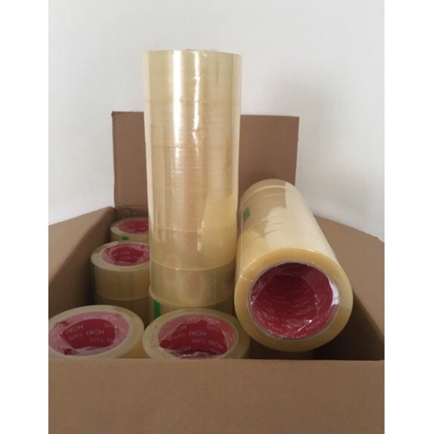 

Lakban bening 6rolls 90 Yard x 45mm 45 micron Kualitas daimaru