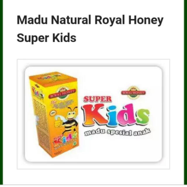 

Madu Natural Royal Honey Super Kids