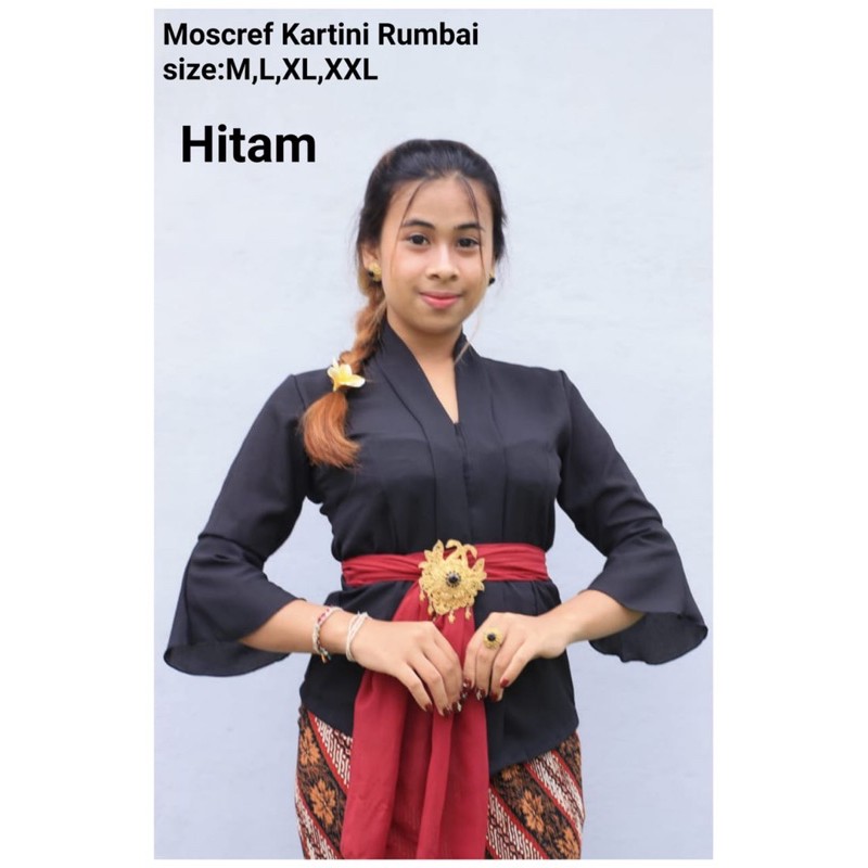 Kebaya bali rumbai kartini moscref lengan terompet