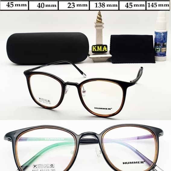 Frame kacamata minus HUMMER kacamata frame minus HUMMER bulat elastis terbaru