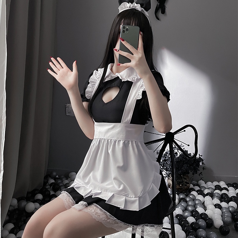 LI-147 lingerie pakaian dalam wanita maid cosplay uniform seragam pelayan kostum