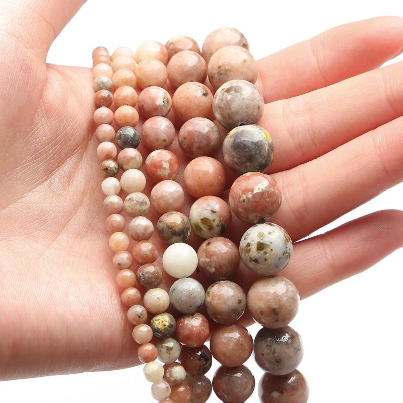 Batu Alam Wintersweet Jesper 4/6/8/10 MM Dipilih Untuk Manik Manik Gelang