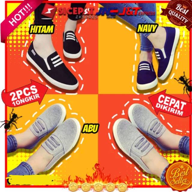 sepatu kets wanita joging santai jalan jalan