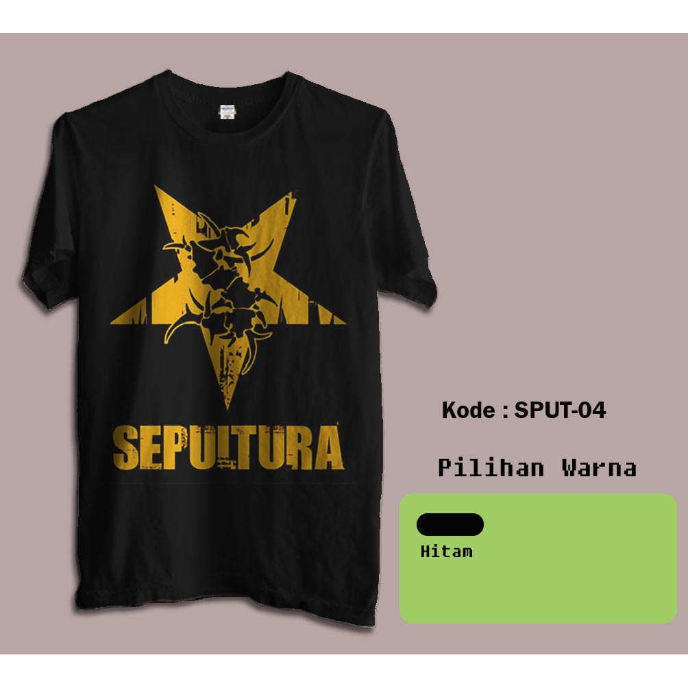 Kaos Music Band Metal Sepultura - Band Metal Rock Sepultura     4