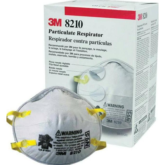 Masker Pernafasan Safety Mask 3M 8210 N95