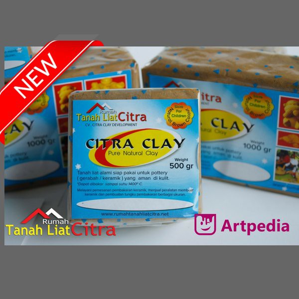 

Promo Citra Tanah Liat / Modelling Clay Citra 500 gr / Tanah Liat Siap Pakai Murah