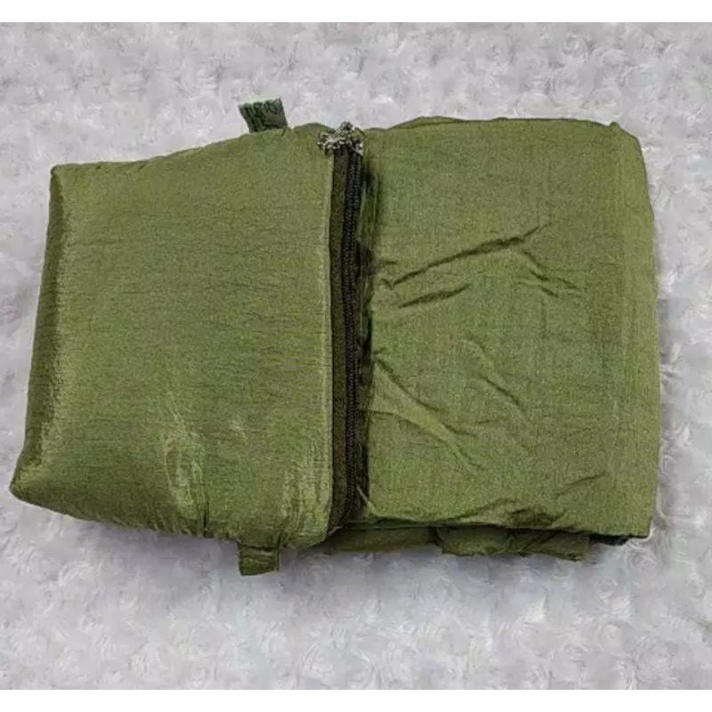 Mukena Traveling Jumbo Hijau Adem Polos