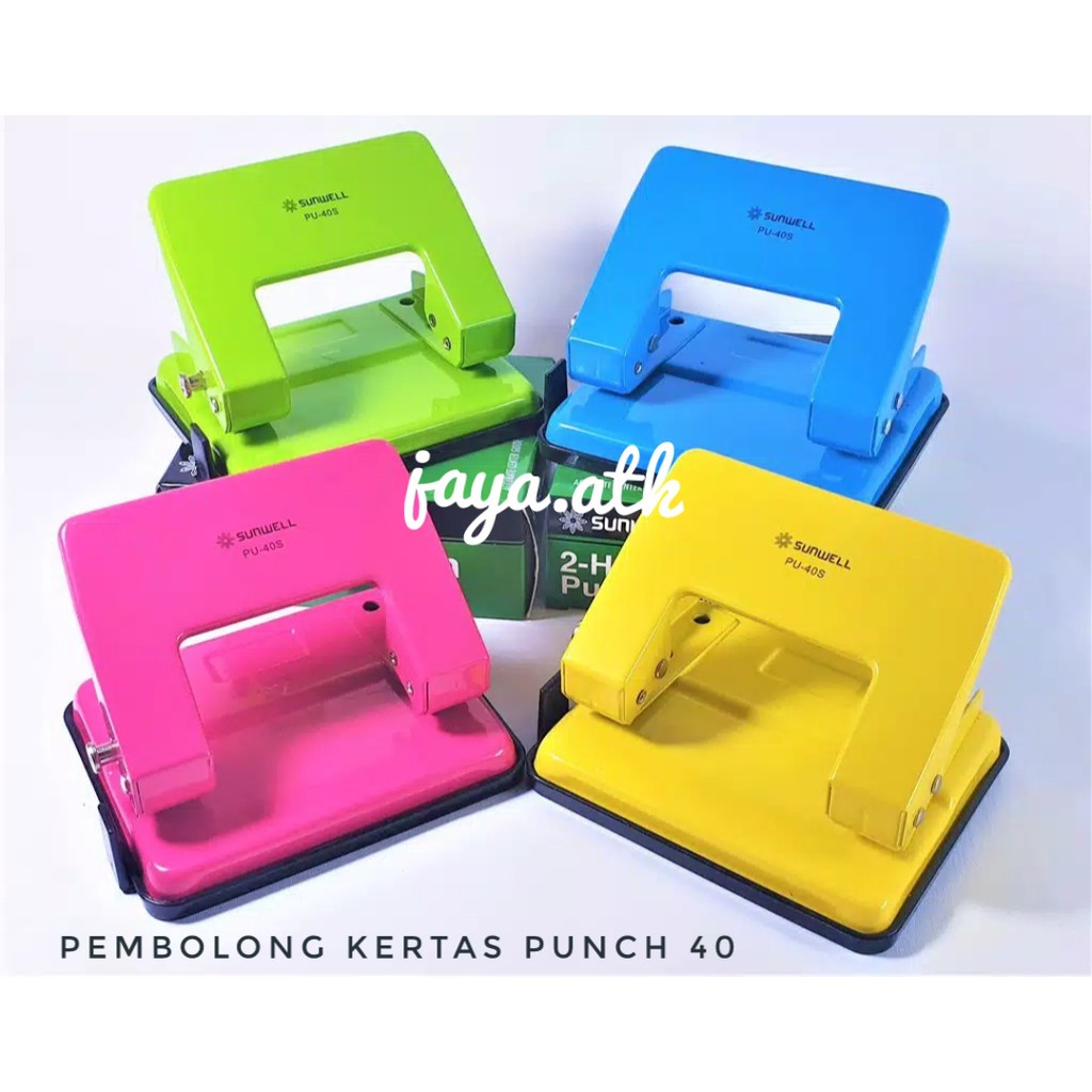 PUNCH PEMBOLONG KERTAS 40 ALAT PERFORATOR PUNCH SEDANG TANGGUNG NO 40 PELUBANG KERTAS 2 LUBANG BAGUS