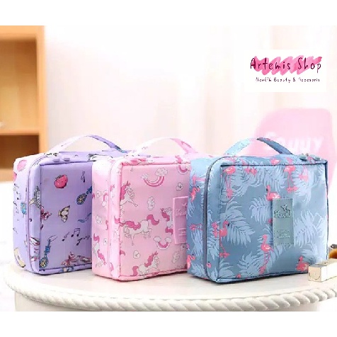 Tas Kosmetik Korea Travel Cosmetic Multi Pouch Ver 3 / Tas Kosmetik / Organizer Kosmetik